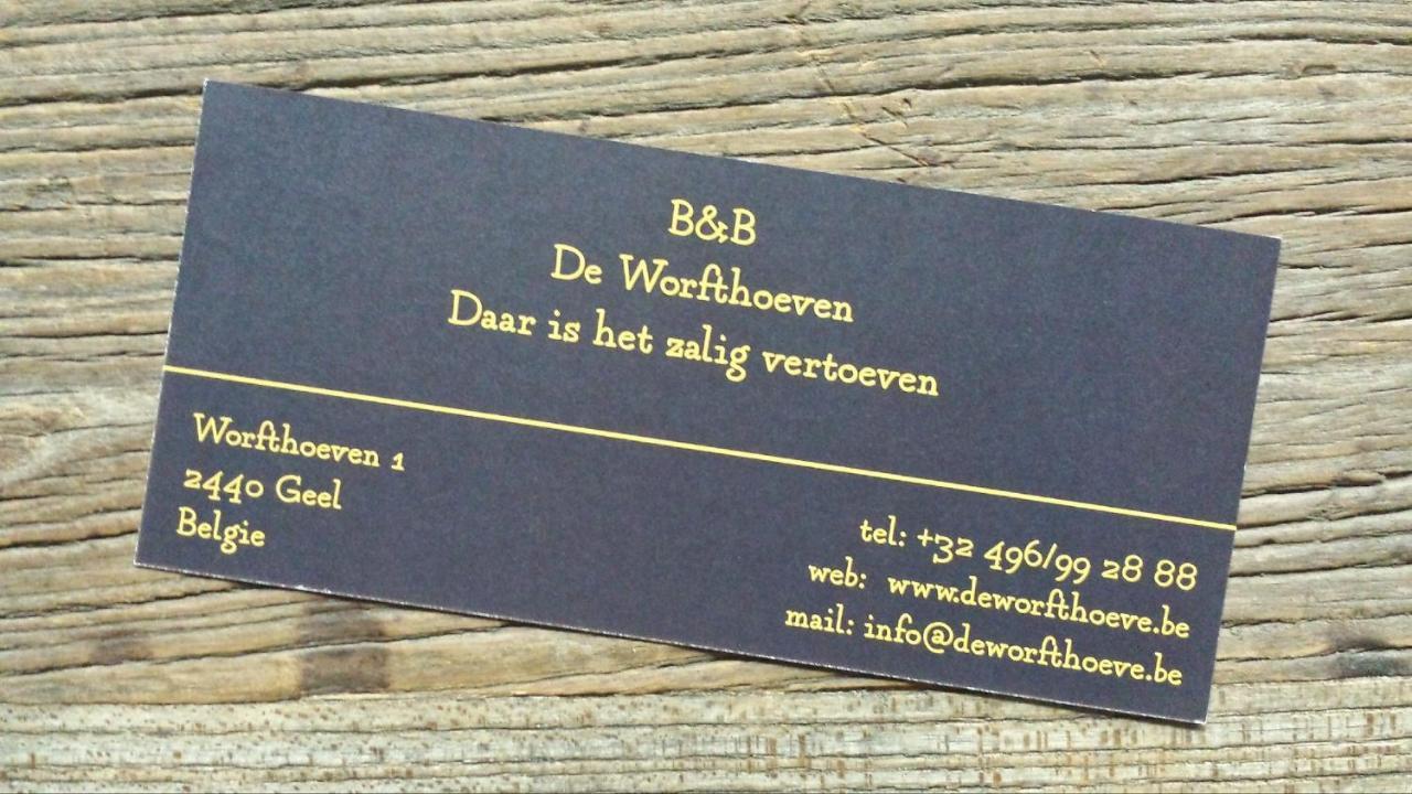 De Worfthoeve Bed and Breakfast Geel Exterior foto